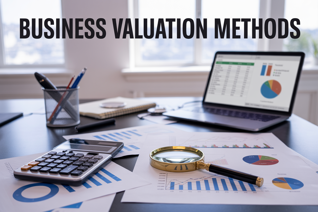 You can determine the value of a running business by Discounted Cash Flow (DCF) or the comparable company method.